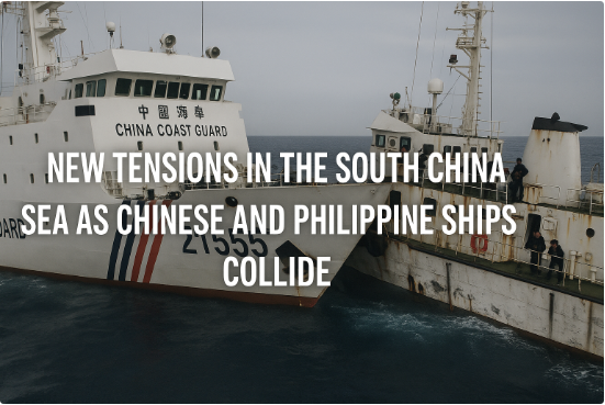New Tensions in the South China Sea as Chinese and Philippine Ships Collide